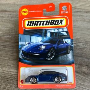 Porsche 911 Targa 4 Car Blue Matchbox New Casting 2024 Diecast